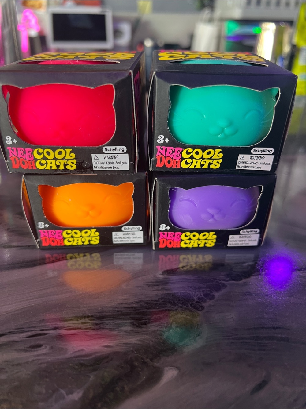 **AUTHENTIC** NeeDoh Cool Cats - ALL COLORS PICTURED